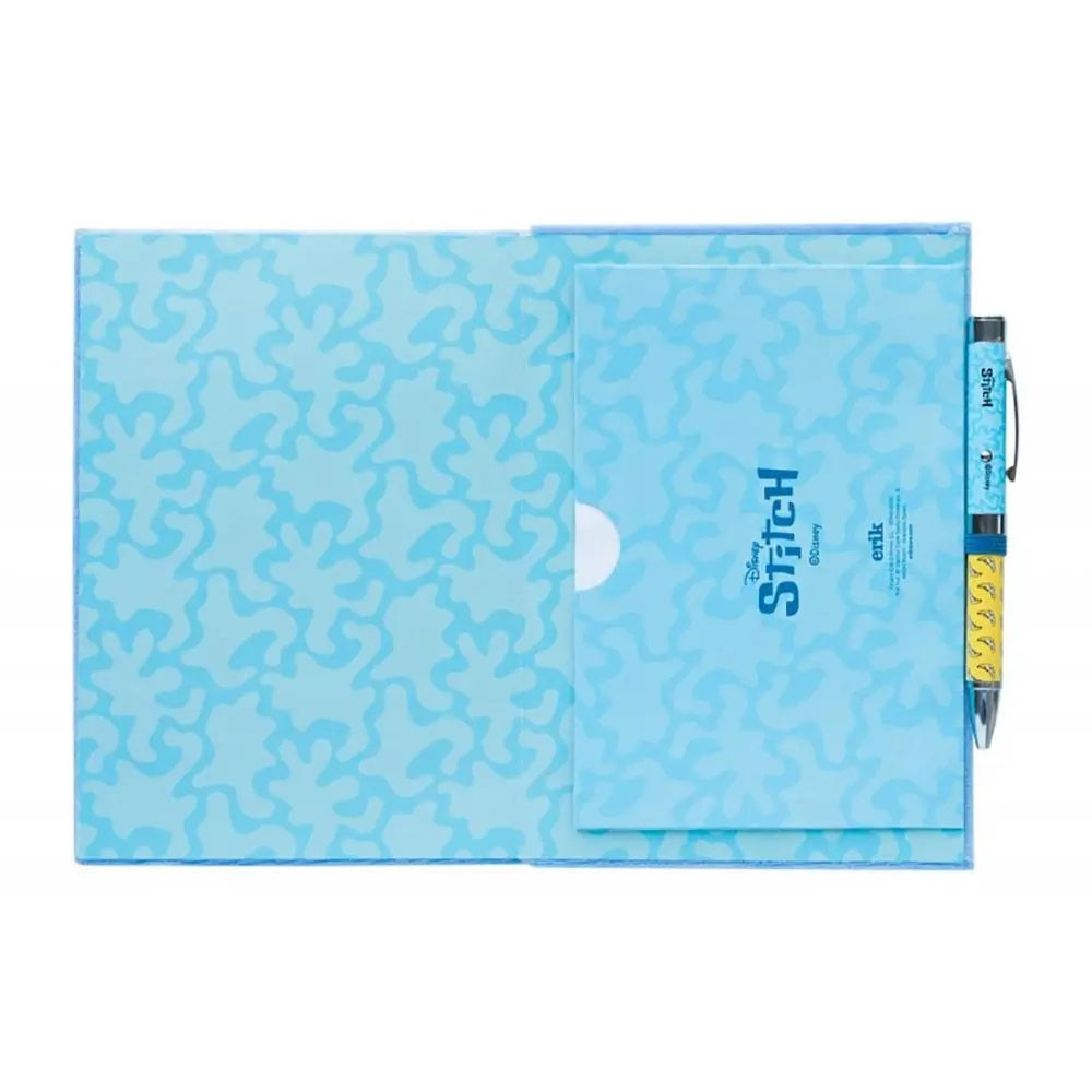 Disney Stitch Premium Notebook with Projector Light Pen, Dotted Notebook A5