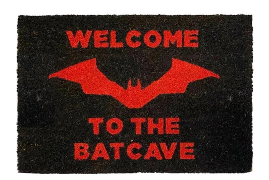 The Batman (Batcave Red & Black) Coir Doormat