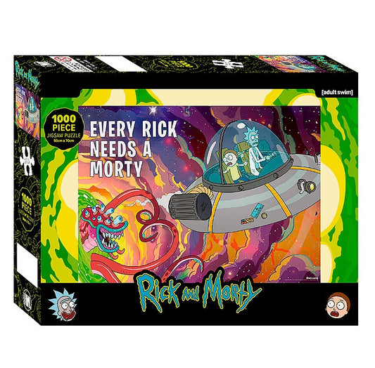 Rick and Morty (Space Portal) 1000 Piece Jigsaw Puzzle