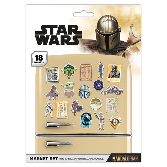 Star Wars: The Mandalorian (Bounty Hunter) Magnet Set - 18 Magnets