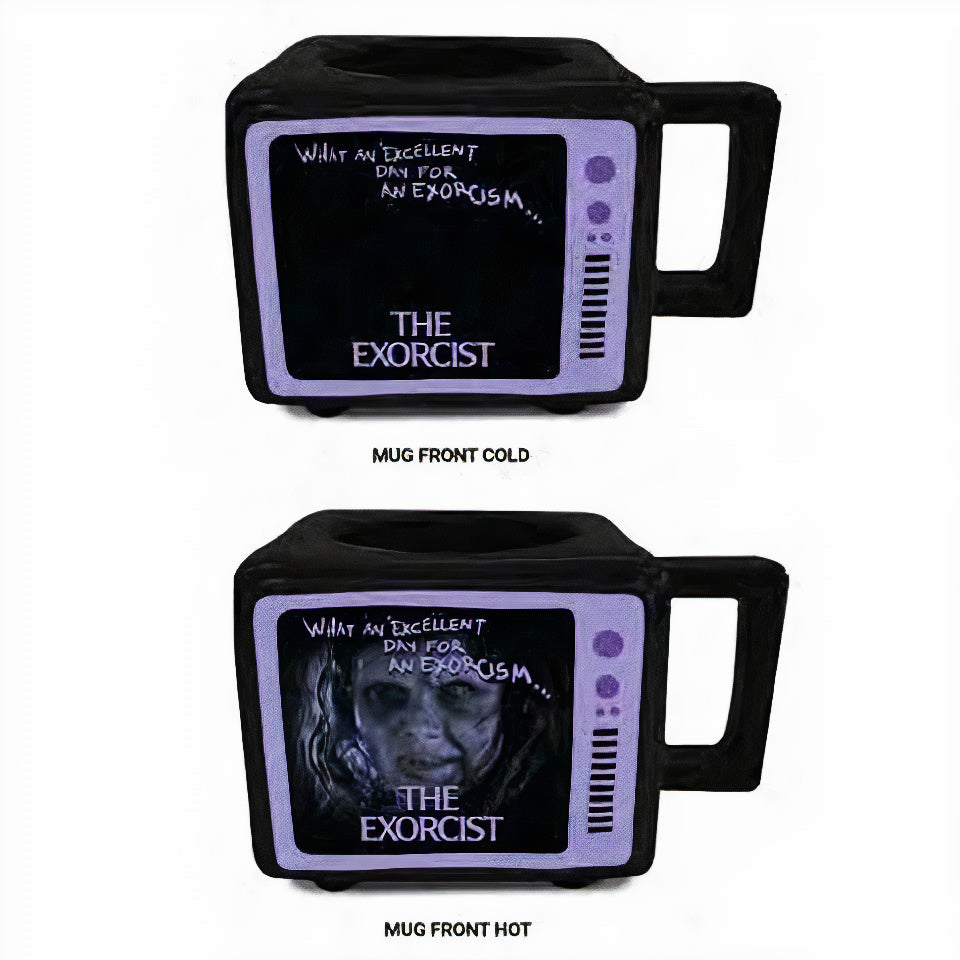 The Exorcist (Wanna Play with Me?) Retro TV Heat Changing Mug 500ml