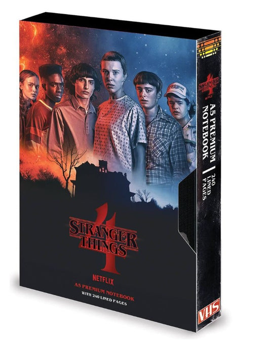 Stranger Things 4 (Season 4 VHS) Premium A5 Notebook